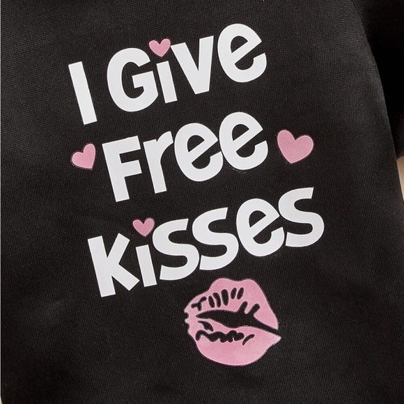 I GIVE FREE KISSES Pet Fleece Lined Hoodie | dog sweater - Picture 5 of 5